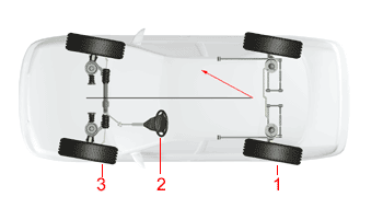 vehicle with non-adjustable rear suspension