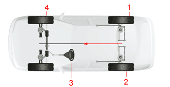 vehicle with adjustable rear suspension